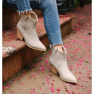 NEW Grey Western Booties